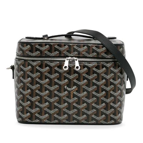 vanity muse goyard|GOYARD Goyardine Muse Vanity Case Black Gold.